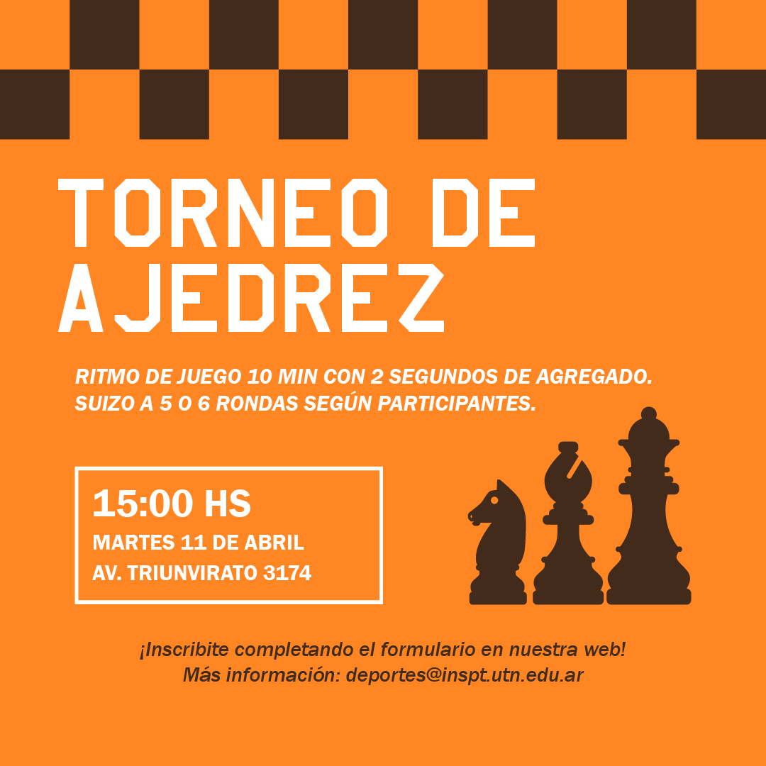 torneo de ajedrez INSPT UTN