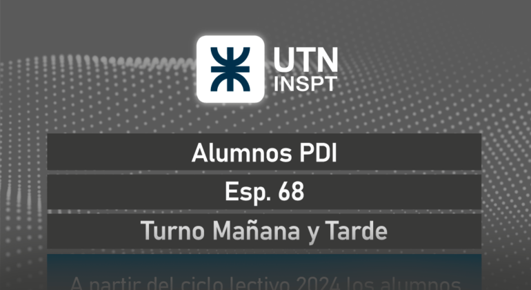 Aviso para alumnos del Profesorado en disciplinas industriales