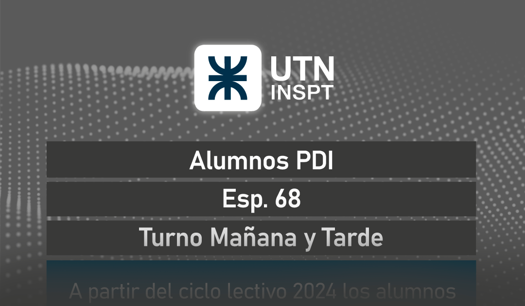 Aviso para alumnos del Profesorado en disciplinas industriales